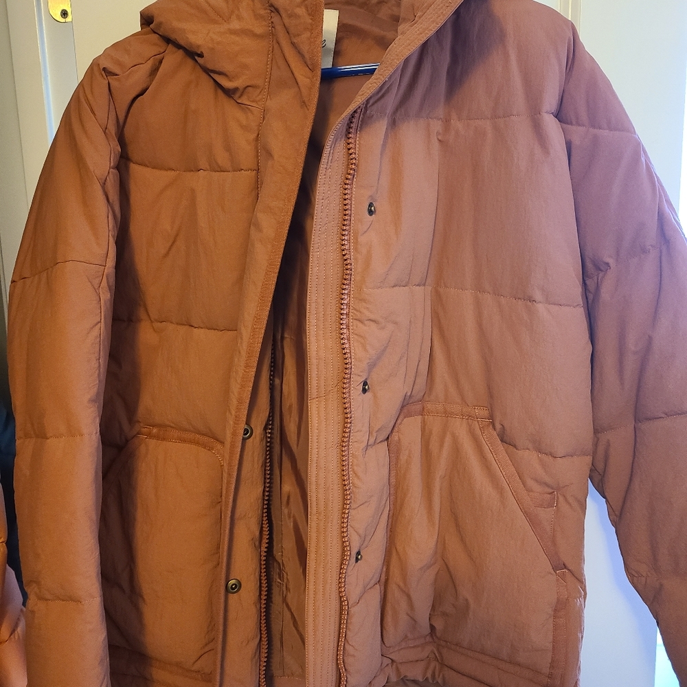 Madewell Dusty Rose Puffer Coat
